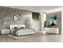 Ovidius + Victoria - Modern White Crocodile Lacquer Bedroom Set