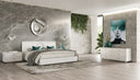 Ovidius + Victoria - Modern White Crocodile Lacquer Bedroom Set