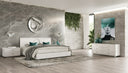 Ovidius + Victoria - Modern White Crocodile Lacquer Bedroom Set