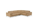 Mini Wonder - Italian Modern Deserto Leather Sectional Sofa with Right Facing Recliner