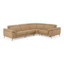 Mini Wonder - Italian Modern Deserto Leather Sectional Sofa with Right Facing Recliner