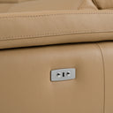 Mini Wonder - Italian Modern Deserto Leather Sectional Sofa with Right Facing Recliner