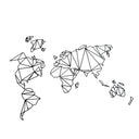 World Map - Black Metal Wall Hanging