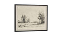 Briar Framed Print On Linen