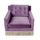 Wright Lounge Chair with Bullion Fringe