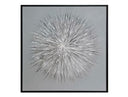 Silver 24"x24" Sculpted Wall Hanging