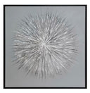 Silver 24"x24" Sculpted Wall Hanging