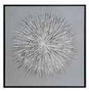 Silver 24"x24" Sculpted Wall Hanging