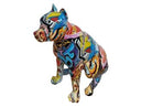 Graffiti French Bulldog Modern Multi-Color Sculpture