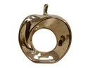Hollow Apple Modern Gold Mirror Sculpture