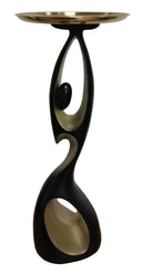 Abstract Woman Modern Black + Gold Sculpture