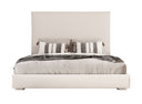 Sogno - Italian Modern Beige Fabric High Headboard Bed