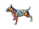 Graffiti Bull Terrier Modern Multi-Color Sculpture