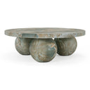 Wutai - Modern Faux Marble Concrete Round Coffee Table, view 3