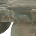 Wutai - Modern Faux Marble Concrete Round Coffee Table, view 7