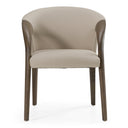Wynetta Mid-Century Modern Vegan Leather Dining Chair