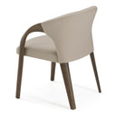 Wynetta Mid-Century Modern Vegan Leather Dining Chair