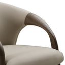 Wynetta Mid-Century Modern Vegan Leather Dining Chair