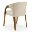Wynetta Mid-Century Modern Vegan Leather Dining Chair