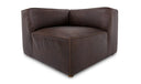 Form Corner Chair Espresso Brown Leather
