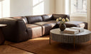 Form Slipper Chair Espresso Brown Leather