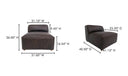 Form Slipper Chair Espresso Brown Leather