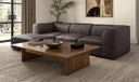 Form Signature Modular Sectional Espresso Brown Leather