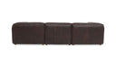 Form Signature Modular Sectional Espresso Brown Leather