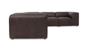 Form Classic L-Shaped Modular Sectional Espresso Brown