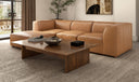 Form Classic L-Shaped Modular Sectional Sonoran Tan Leather