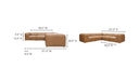 Form Classic L-Shaped Modular Sectional Sonoran Tan Leather