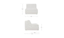 Lino Slipper Chair Textured Oat