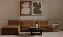 Lino Slipper Chair Tan Leather