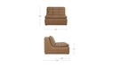 Lino Slipper Chair Tan Leather
