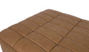 Lino Ottoman Tan Leather