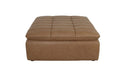 Lino Ottoman Tan Leather