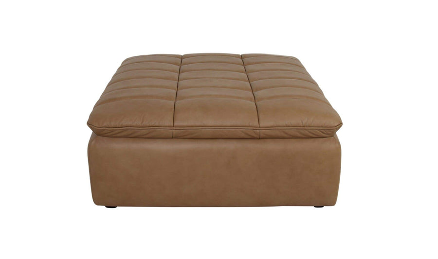 Lino Ottoman Tan Leather