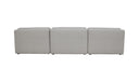 Lino Armless Modular Sofa Textured Oat