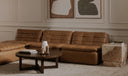 Lino Armless Modular Sofa Tan Leather