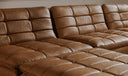 Lino Armless Modular Sofa Tan Leather
