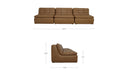 Lino Armless Modular Sofa Tan Leather