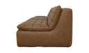 Lino Armless Modular Sofa Tan Leather