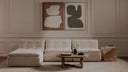 Lino Lounge Modular Sectional Textured Oat
