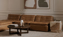 Lino Lounge Modular Sectional Tan Leather