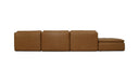 Lino Lounge Modular Sectional Tan Leather