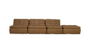 Lino Lounge Modular Sectional Tan Leather