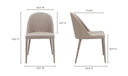 Burton Dining Chair Light Grey - Set Of Two