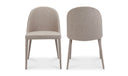 Burton Dining Chair Light Grey - Set Of Two