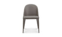 Burton Dining Chair Grey Vegan Leather - Set Of Two
