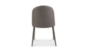 Burton Dining Chair Grey Vegan Leather - Set Of Two